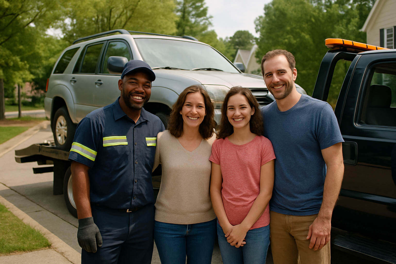 Vehicle donation moment in Cary